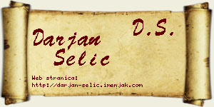 Darjan Selić vizit kartica